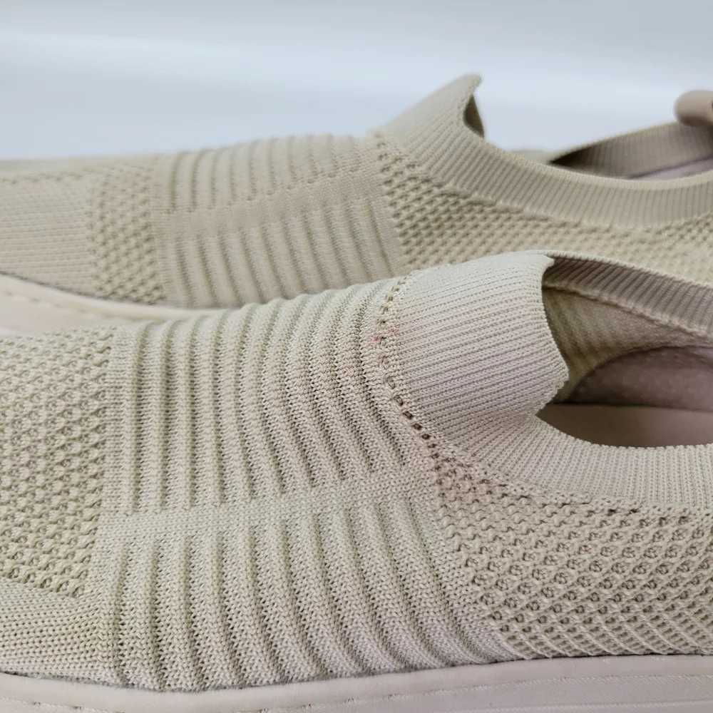 J/Slides Stretchy Woven Platform Loafers Sz 8 EUC